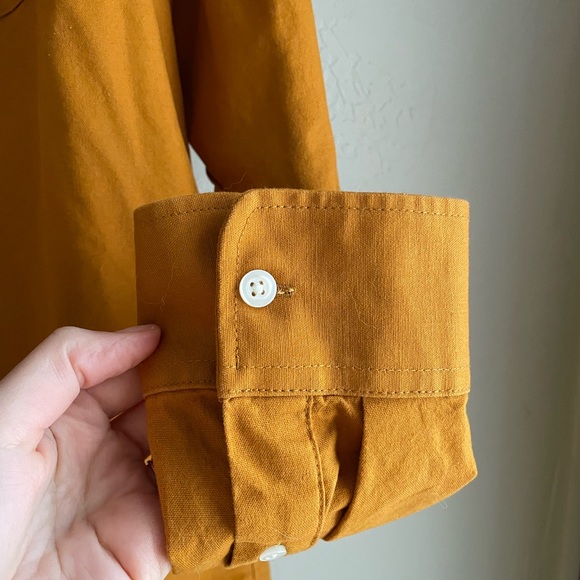Old Navy Mustard Yellow Shirt - Picture 3 of 5